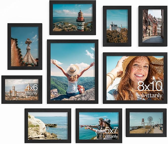 Vittanly 10 Pack Picture Frames